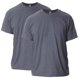 Gildan Adult Ultra Cotton T-Shirt, Style G2000, Multipack, Dark Heather (2-Pack), 3X-Large