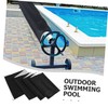 Generic Swimming Pool Cover Reel Blanket for Outdoor Pools Black