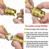 ElekTek Lamp Holder Un-Switched Bayonet Cap B22 Half Inch Entry