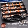 1160PCS Crush Washer Oil Drain Plug,18 Sizes Copper and Aluminum