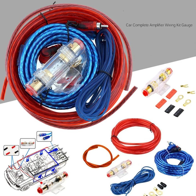 DollaTek Car Subwoofer Wire Kits Amp Wiring Kit with Fuse