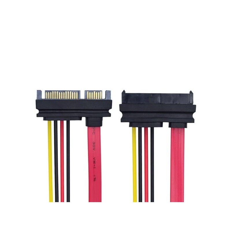 System-S SATA Cable 10 cm 22 Pin Male to SAS