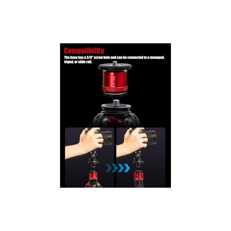 IFOOTAGE Cobra 3 CB3-QRM01 Monopod Quick Release Platform, 3/8 Inch