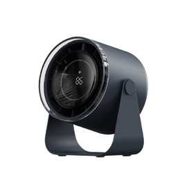 DURBESTER Small Desk Fan, 28dB Ultra-Quiet Desktop Air Circulator with 115° Adjustable Tilt, 100 Speeds, Rechargeable Battery, USB-Powered, Portable for Bedroom, Office, Kitchen, Travel -Bluish Black