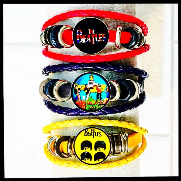 THE BEATLES PENNYLANE THREE COLOR BRACELETS LOT OF 3