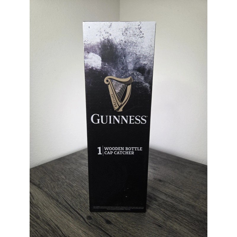 Guinness Draught Stout Wooden Bottle Opener Cap Catcher