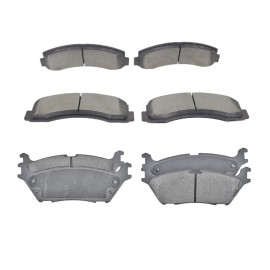 EXPPOWER Front & Rear Brake Pads For Ford F-150 Expedition W/ Electric Parking Brakes