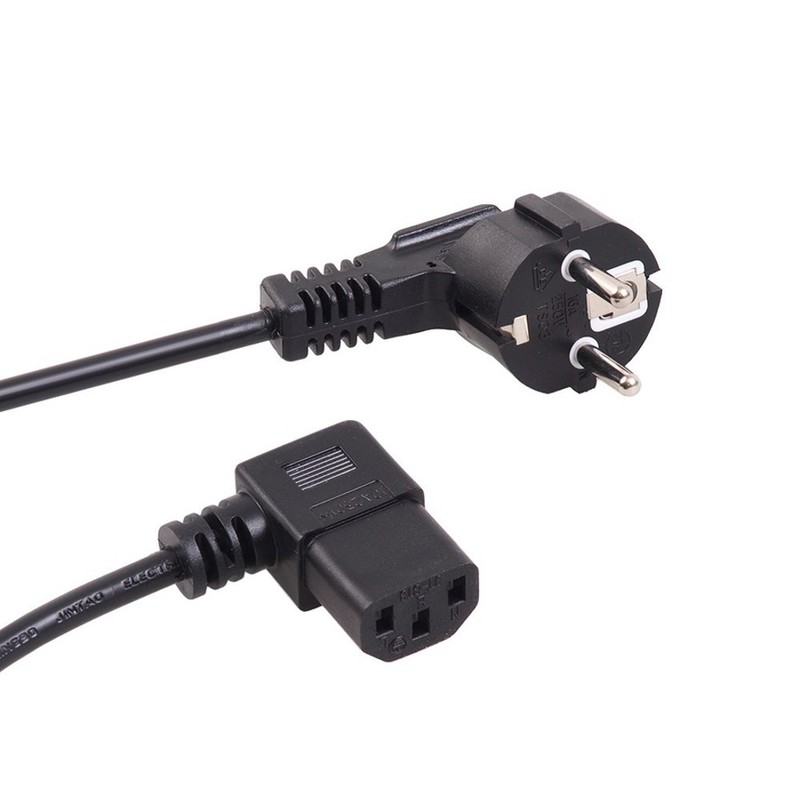 Maclean MCTV-804 Earthing Contact Angled to IEC Plug Left Angled