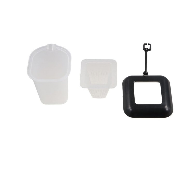 zaoalife 2PCS Fish Tank Feeder,Cone Live Food Cup Plastic Fishes