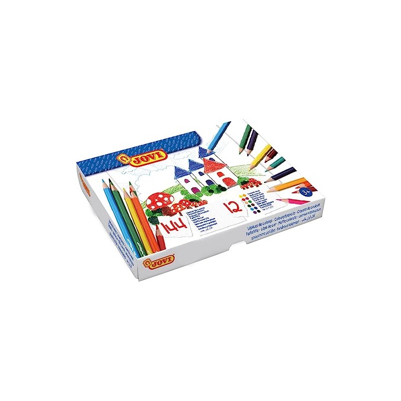 Jovi – Economic with 144 Pencils Wooden Box, Assorted Colours