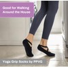 PPVG Pilates Socks with Grips and Straps for Women, Non