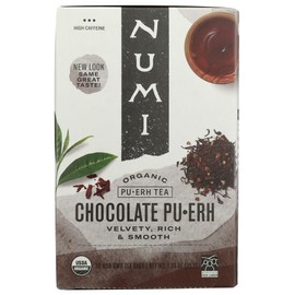 NUMI TEA TEA,OG2,CHOCOLATE PUERH, 16 BAG