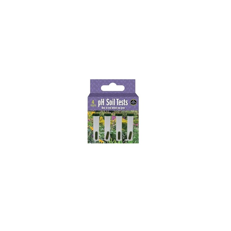 Garden pH Soil Test Kit, 4 Tests, Pre-Planting Soil Analysis