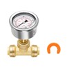 MEASUREMAN Push to Connect Pressure Gauge 0-200Psi Stainless Steel Vibration
