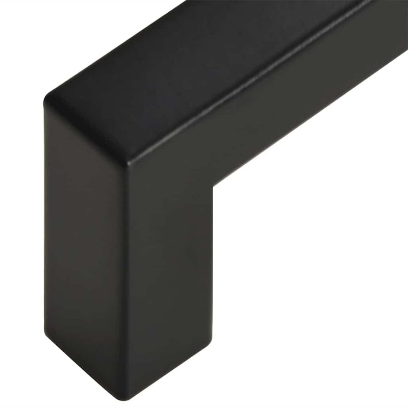 vidaXL Stainless Steel Drawer Handles Black - Modern Design Cabinet