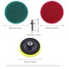 22Pcs Power Scrubber Brush Set Polishing Pad for Drill Powered