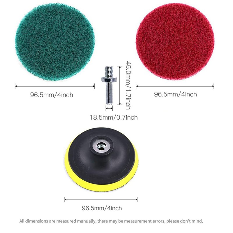 22Pcs Power Scrubber Brush Set Polishing Pad for Drill Powered