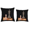 Pawn Queen Chess Player Mirror Reflection Potential Throw Pillow