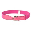 Kids Elastic Adjustable Strech Belt with Leather Closure - Fuschia
