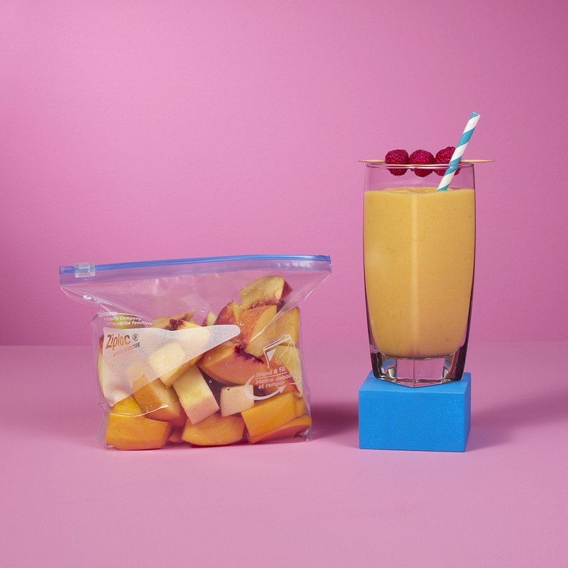 Ziploc Slider Freezer Bags, Stand-and-Fill with Expandable Bottom, Gallon, 10