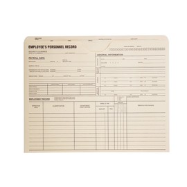 Quality Park Personnel Record Jacket, Flat Expansion, 9-1/2 x 11-3/4 Inches, 100 per Box (QUA69999)