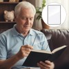 2 Pcs Magnifying for Reading 3X Flexible Plastic Magnifiers Lenses