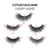 False Eyelashes 3D Artificial Eyelashes Natural Fake Lashes 5 Different