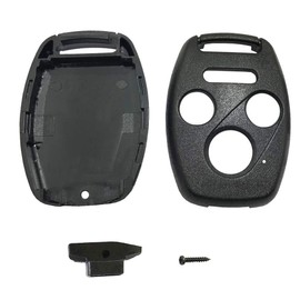 Keyless Entry Key Fob Case Cover Fits for Honda Accord Civic Hybrid EX 2003-2012 CR-V Pilot EX SE 2005-2006 Pilot 2009-2015 Element Key Fob Shell (Black+Blue)
