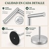 JeeLeeko Portarollos Papel Higienico,Acero Inoxidable,5 Rollos,Plata
