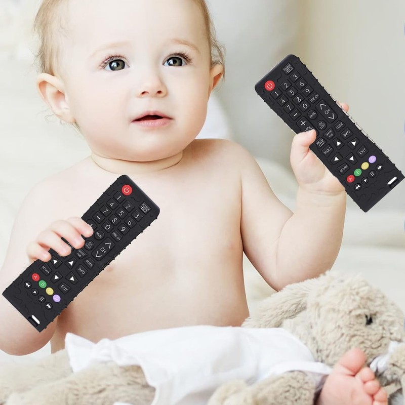 XPEX Baby Remote Control & Teething Ring, Teething Toy, Lifelike