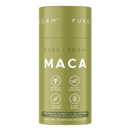 Suplemento Alimenticio 90 Cápsulas Maca Pure Form Sin Sabor