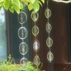 3 Piece Set Owl Bird Deterrent Discs Glittering Wind Chimes