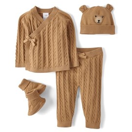 Gymboree,Take Me Home 100% Cotton Newborn Outfit,Bear,6-9 Months