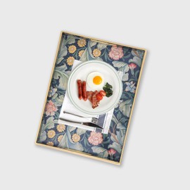 AGIOTA Coffee Table Tray, Serving Tray with Handles, Large Tray for Ottoman Coffee Table, Tray for Living Room Modern