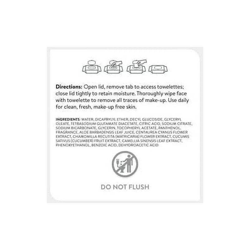 Equate Exfoliating Wet Cleansing Makeup Remover Wipes 100ct Twin Pack