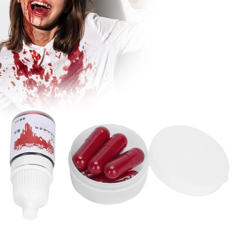 Fake Blood Pill, Simulation Fake Blood Capsules for Theater Film,
