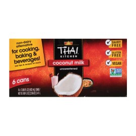 Thai Kitchen Unsweetened Coconut Milk 13.66oz 6 Pack Gluten-Free