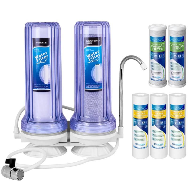 Ronaqua Dual Countertop Water Filtration Unit: and Yearly Supply of