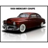 1950 Mercury Coupe NEW Metal Sign: Classic Sleek Restoration in Bronze
