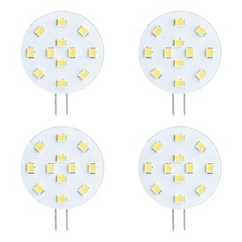 SEBSON LED Bulb G4 Warm White 3 W (2.5 W), Replaces 20 W Incandescent Bulb, 200 lm, GU4 Pin Base 12 V DC, Bulb 130°, Pack of 4