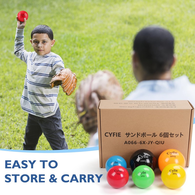 Cyfie 6 Pack Heavy Weighted Baseball/Softball (4.59/7.05/13.1/15.9/17.64/35.3 oz), Hitting Batting