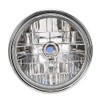 HANSWDEU Custom-Made Front Headlight Motorcycle Universal Black Metal for Cafe