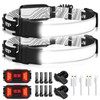 Adelante LED Headlamp Flashlight, 1000LM 230Wide-Beam USB Rechargeable Head Light