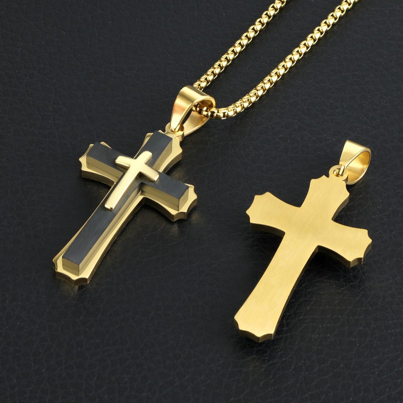 Cross Pendant for Car Rear View Mirror Decor Faith Amulet