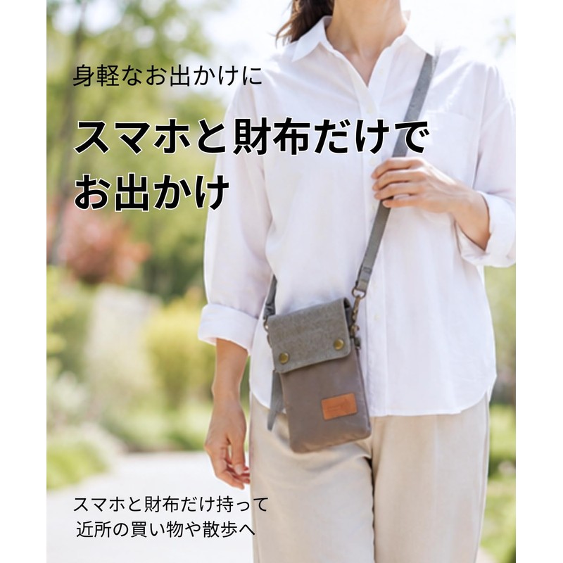Renlock Canvas Wallet Bag, Shoulder Bag, Smartphone Pouch, Smartphone Shoulder