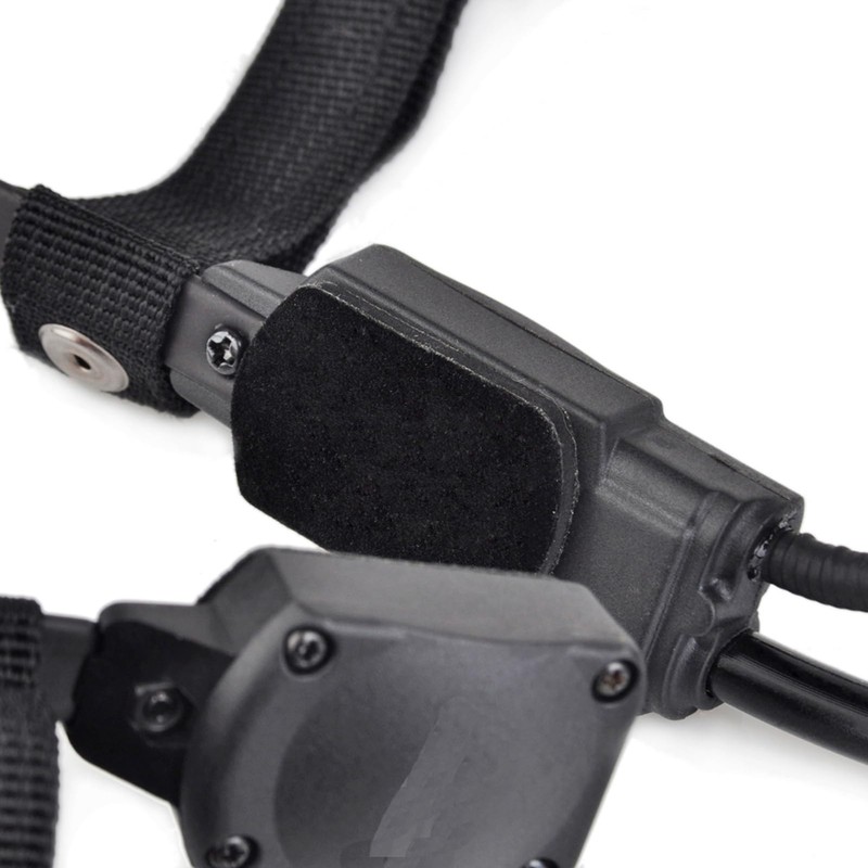 JinBling MH180-V Bone Conduction Airsoft Headset Military BK