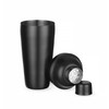 HENDI Cocktail Shaker, BarUp, mit integriertes Sieb, 3-teilig, matte Ausführung,