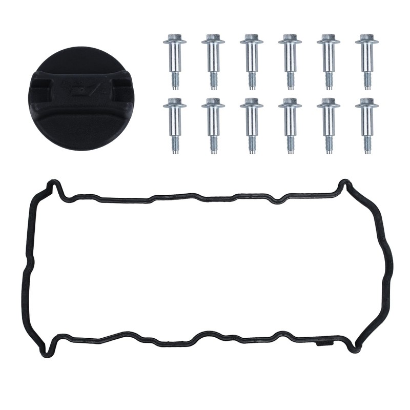 KUSATEC Engine Valve Cover Kit with Gasket Fit for Nissan