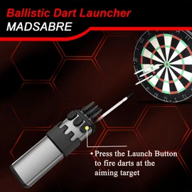 MADSABRE Ballistic Dart Launcher, Metal Darts Shooter Accurate Shooting - Outdoor Hunting Camping Shooting Tools Survival Gear, Unique Gifts for Men (White)