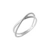 Gold&Dear 14KGP Arte Twin Line Ring White Gold / 골드앤디어